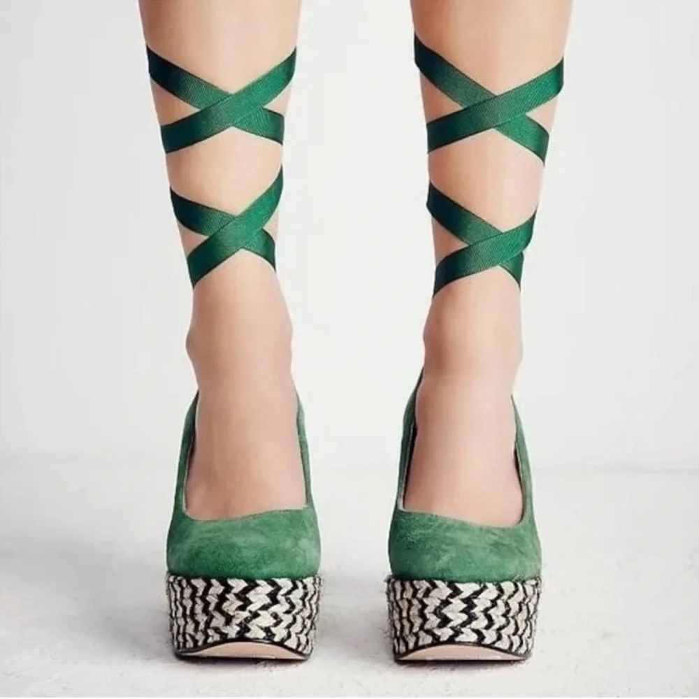 Free People Charade Espadrille Wedge - Picture 2 of 16
